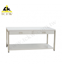 Stainless Steel Two Shelves Table With Drawers(AW-005) 